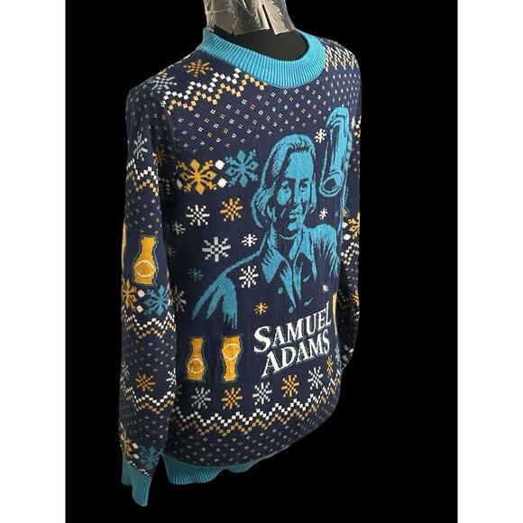 Samuel Adams Christmas Ugly Sweater Tipsy‎ Elves Men's Small Holiday - Picture 2 of 7